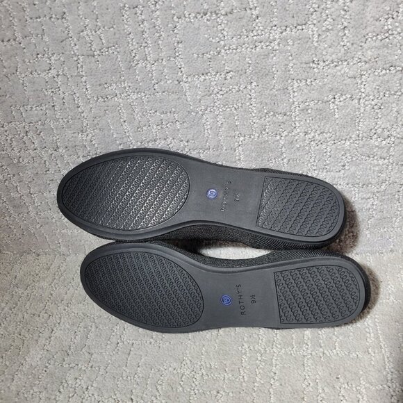 Rothy's The Loafer Black Solid Round Toe Slip On Flat Shoes Womens Size 9.5 - Picture 11 of 13